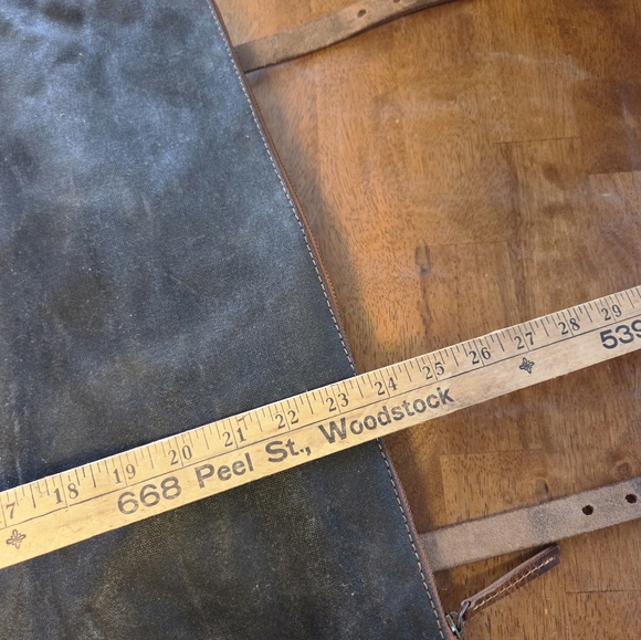 Leather waxed cotton beast craft travel bag backpack HIGH QUALITY - Picture 11 of 16